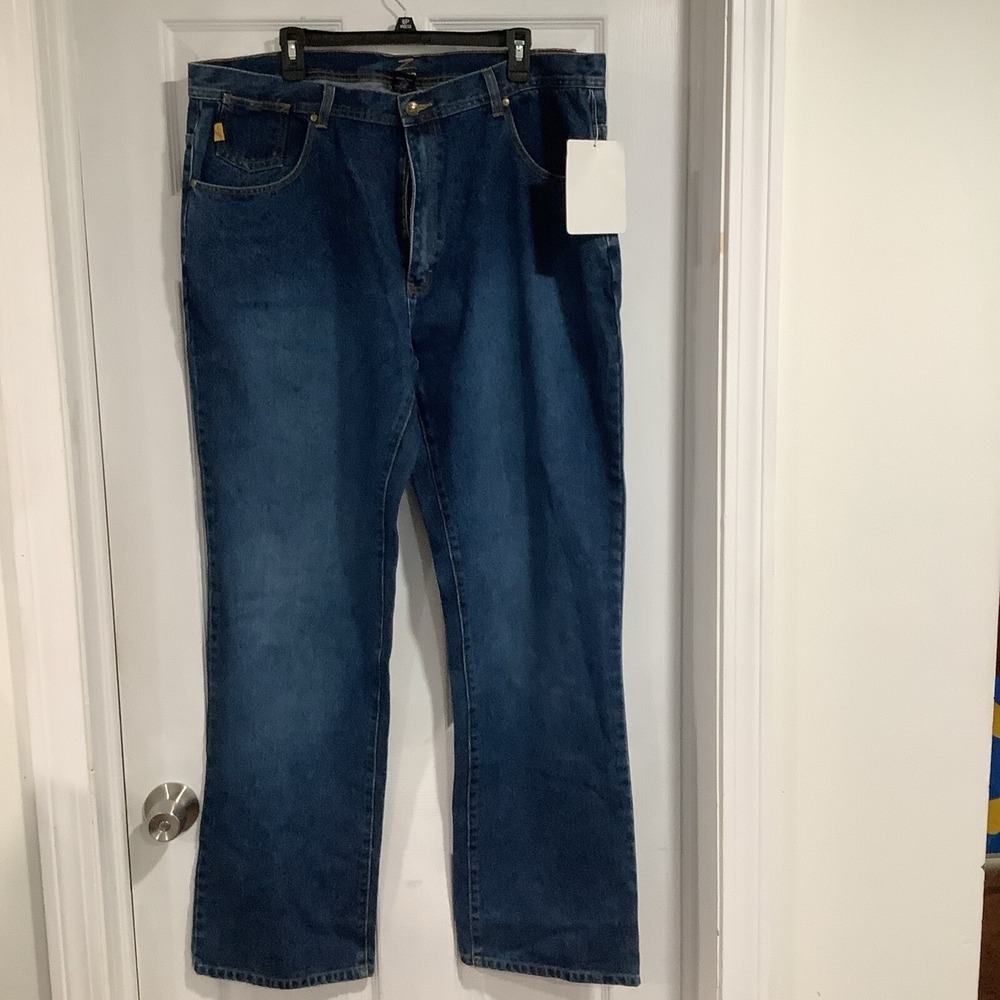 Zeep Mens Jeans Size 42x35 Straight Leg Blue 100% Cotton